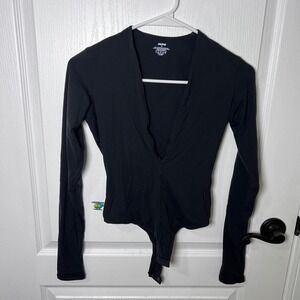SKIMS Women's Fits Everybody Plunge
Bodysuit Black Long Sleeve XS New With Tags